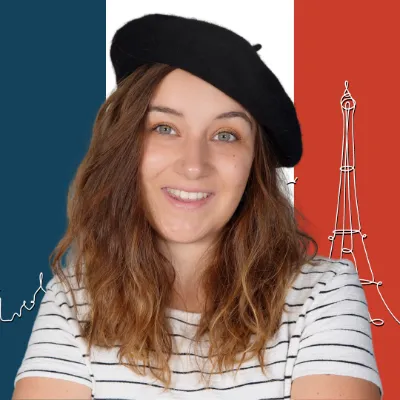 Manon, créatrice des livres Objectif Parler Français